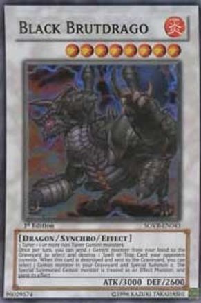Black Brutdrago (SOVR-EN043) - Stardust Overdrive 1st Edition - Premium Yugioh Single from Konami - Just $6.57! Shop now at Game Crave Tournament Store