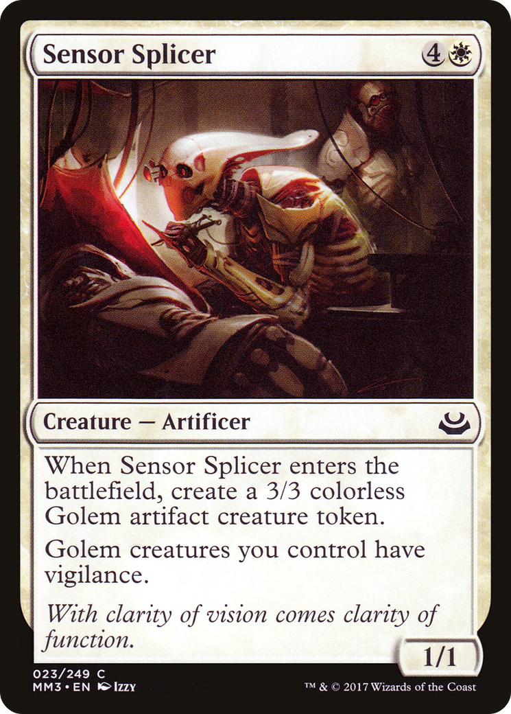 Sensor Splicer (MM3-023) - Modern Masters 2017 - Premium MTG Single from Wizards of the Coast - Just $0.25! Shop now at Game Crave Tournament Store