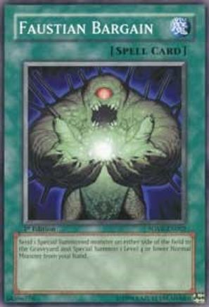 Faustian Bargain (SOVR-EN062) - Stardust Overdrive Unlimited - Premium Yugioh Single from Konami - Just $0.09! Shop now at Game Crave Tournament Store