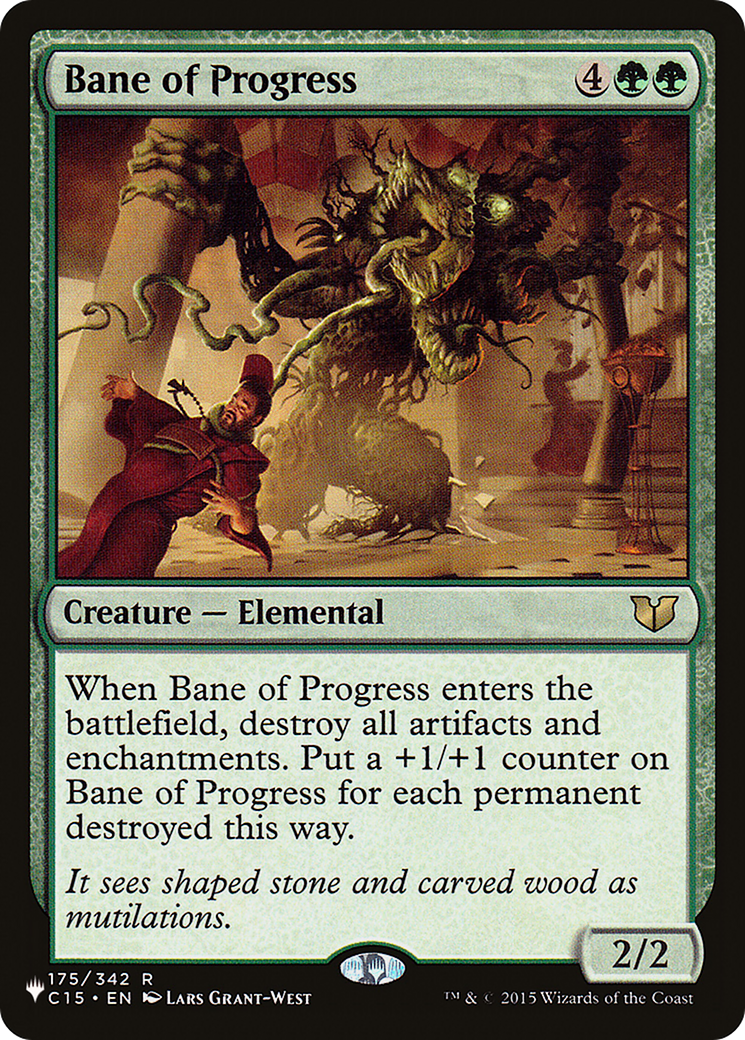 Bane of Progress (PLIST-925) - The List - Premium MTG Single from Wizards of the Coast - Just $6.48! Shop now at Game Crave Tournament Store