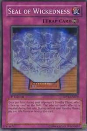 Seal of Wickedness (SOVR-EN079) - Stardust Overdrive 1st Edition - Premium Yugioh Single from Konami - Just $0.22! Shop now at Game Crave Tournament Store