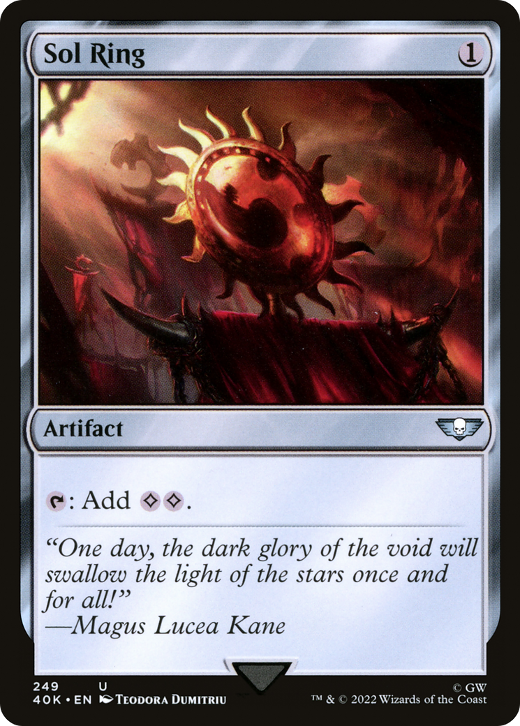 Sol Ring (40K-249) - Warhammer 40,000 Commander - Premium MTG Single from Wizards of the Coast - Just $1.53! Shop now at Game Crave Tournament Store