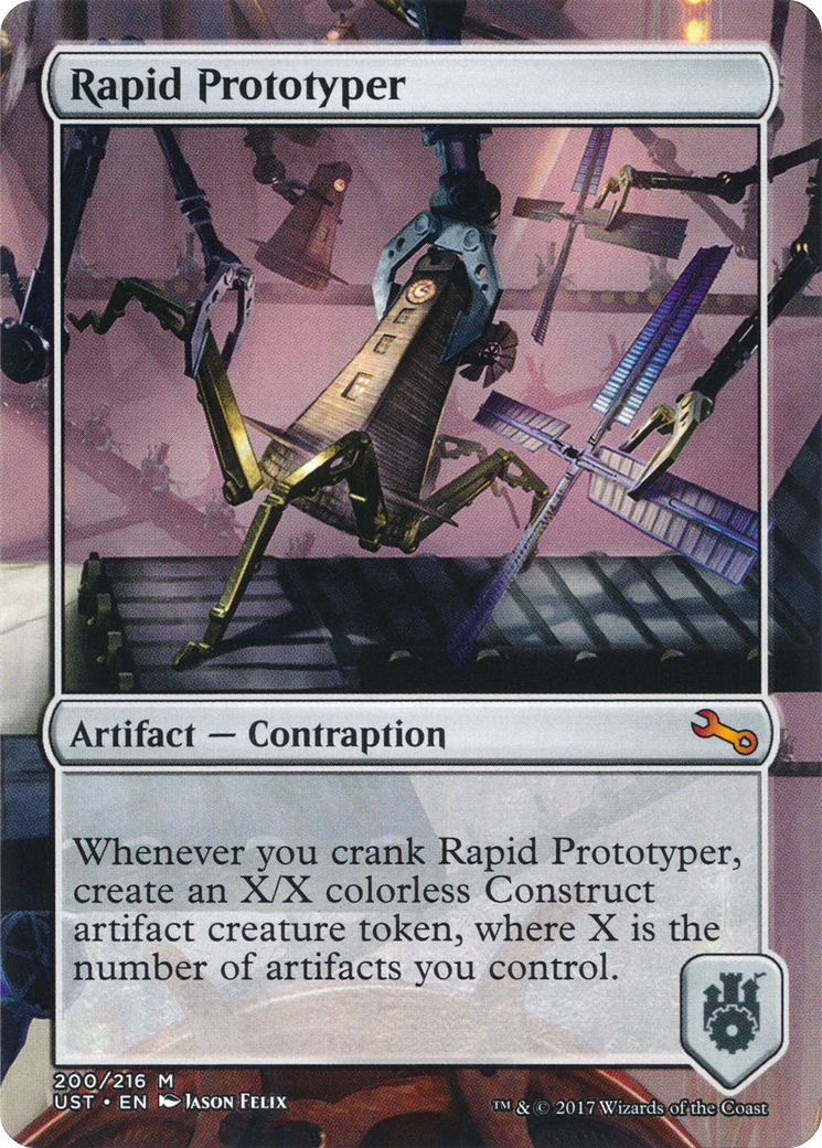 Rapid Prototyper (UST-200) - Unstable (Borderless) Foil - Premium MTG Single from Wizards of the Coast - Just $0.63! Shop now at Game Crave Tournament Store