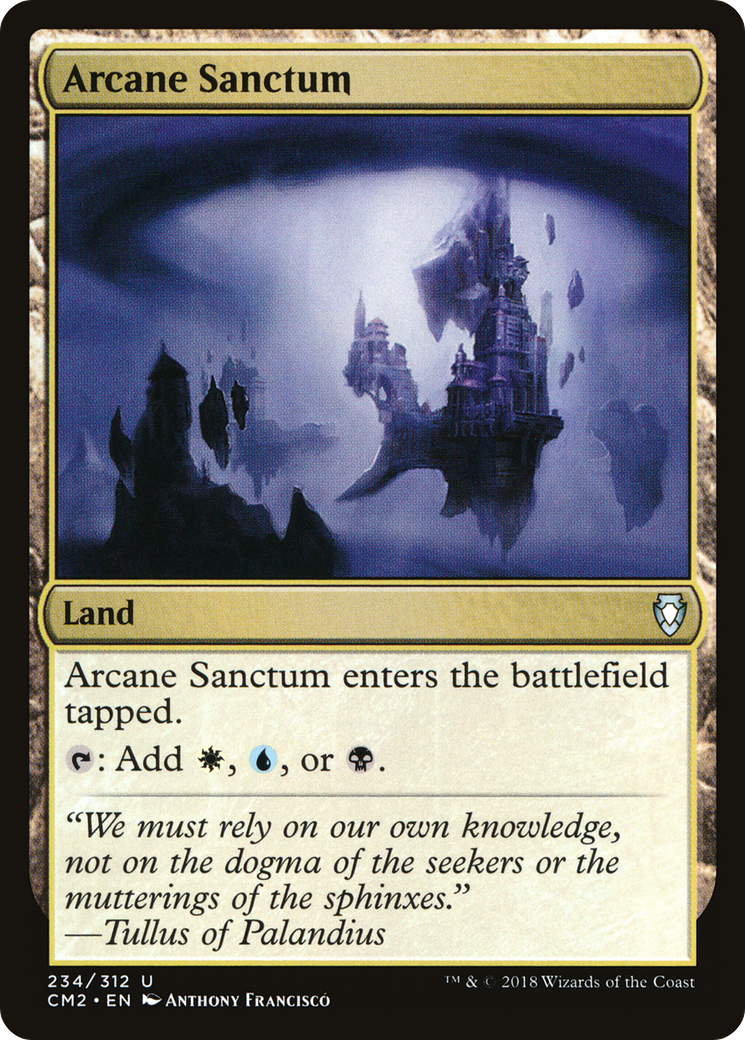 Arcane Sanctum (CM2-234) - Commander Anthology Volume II - Premium MTG Single from Wizards of the Coast - Just $0.28! Shop now at Game Crave Tournament Store