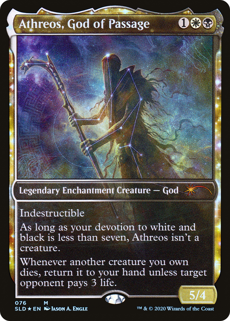 Athreos, God of Passage (SLD-076) - Secret Lair Drop: (nyxtouched, Showcase) Foil - Premium MTG Single from Wizards of the Coast - Just $9.85! Shop now at Game Crave Tournament Store