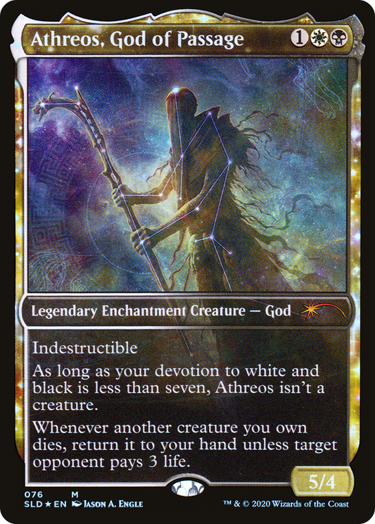 Athreos, God of Passage (SLD-076) - Secret Lair Drop: (nyxtouched, Showcase) Foil - Premium MTG Single from Wizards of the Coast - Just $9.85! Shop now at Game Crave Tournament Store