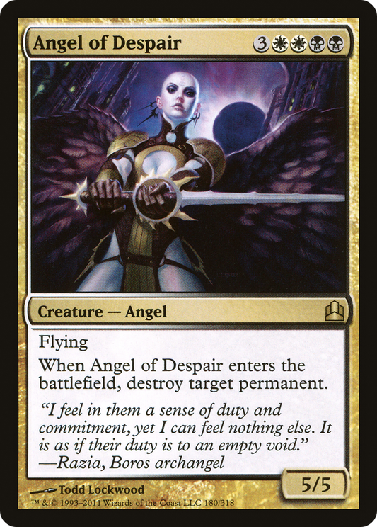 Angel of Despair (CMD-180) - Commander 2011 - Premium MTG Single from Wizards of the Coast - Just $0.24! Shop now at Game Crave Tournament Store
