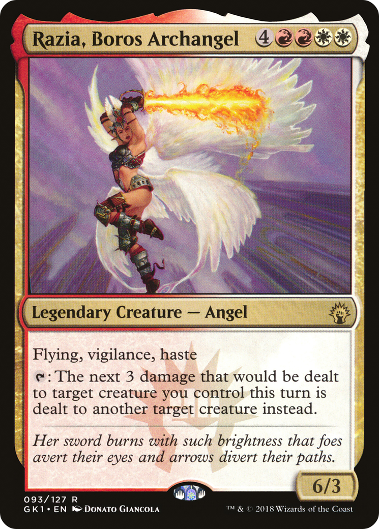 Razia, Boros Archangel (GK1-093) - GRN Guild Kit - Premium MTG Single from Wizards of the Coast - Just $0.12! Shop now at Game Crave Tournament Store