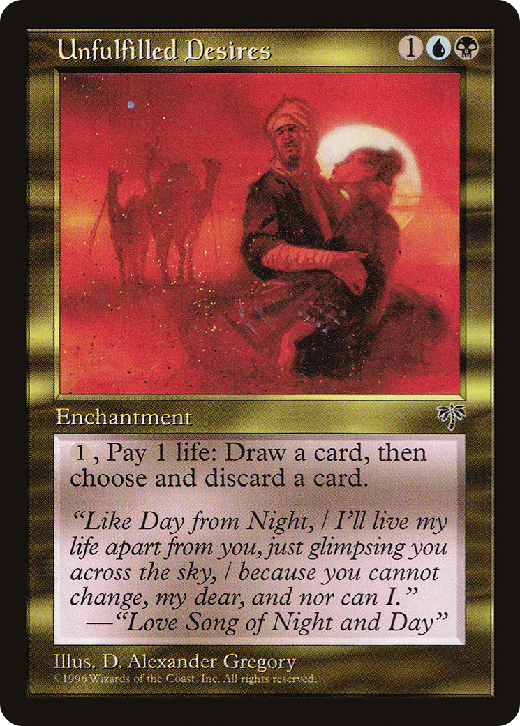 Unfulfilled Desires (MIR-285) - Mirage - Premium MTG Single from Wizards of the Coast - Just $4.86! Shop now at Game Crave Tournament Store