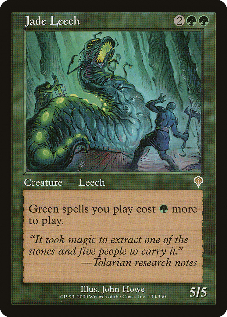 Jade Leech (INV-190) - Invasion Foil - Premium MTG Single from Wizards of the Coast - Just $0.49! Shop now at Game Crave Tournament Store