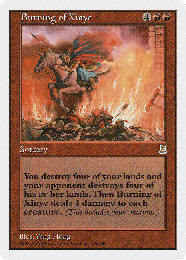 Burning of Xinye (PTK-104) - Portal Three Kingdoms - Premium MTG Single from Wizards of the Coast - Just $13.37! Shop now at Game Crave Tournament Store