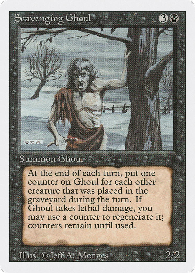 Scavenging Ghoul (3ED-128) - Revised Edition - Premium MTG Single from Wizards of the Coast - Just $0.08! Shop now at Game Crave Tournament Store
