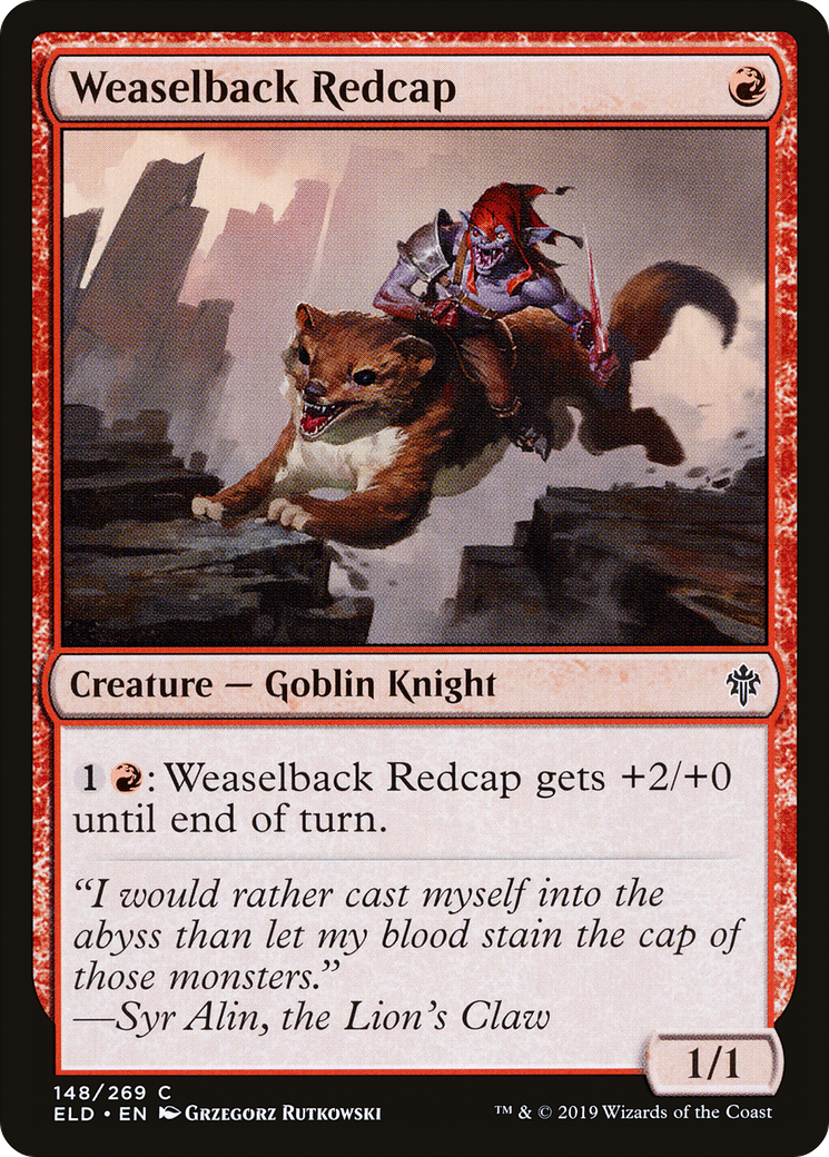 Weaselback Redcap (ELD-148) - Throne of Eldraine - Premium MTG Single from Wizards of the Coast - Just $0.08! Shop now at Game Crave Tournament Store