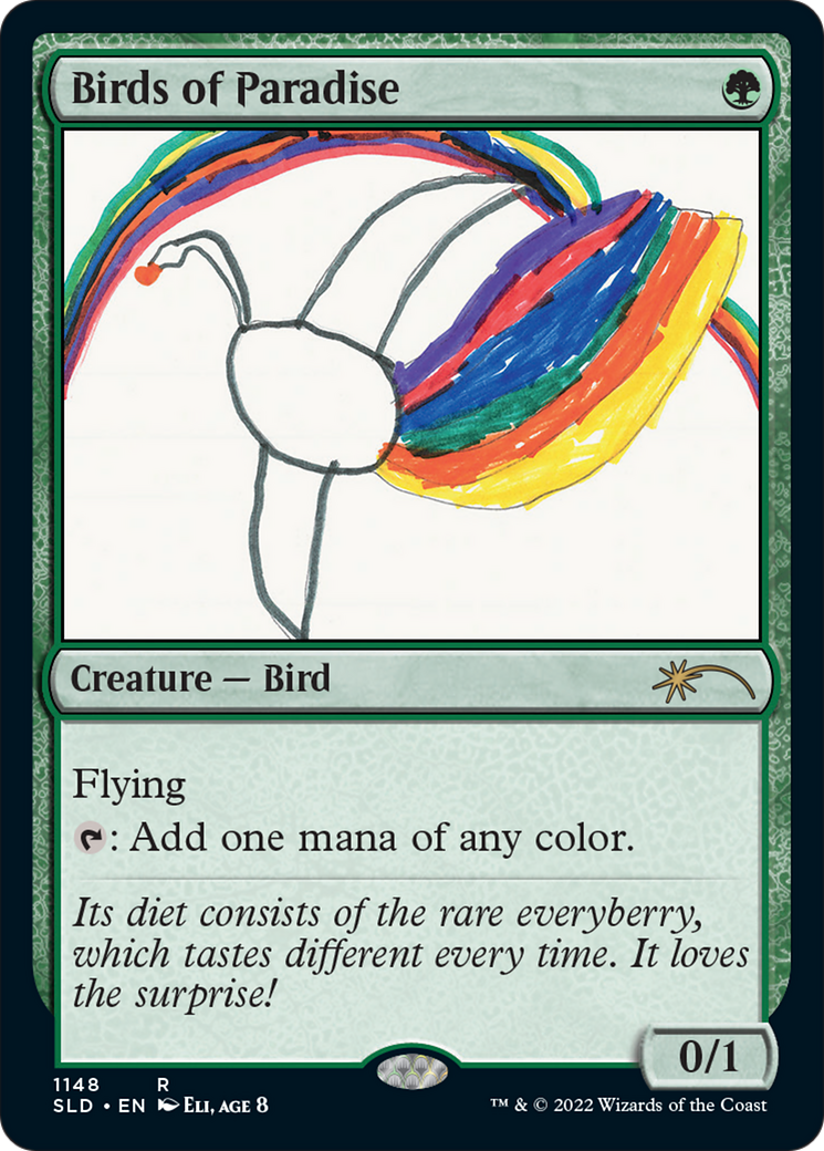 Birds of Paradise (SLD-1148) - Secret Lair Drop - Premium MTG Single from Wizards of the Coast - Just $9.69! Shop now at Game Crave Tournament Store