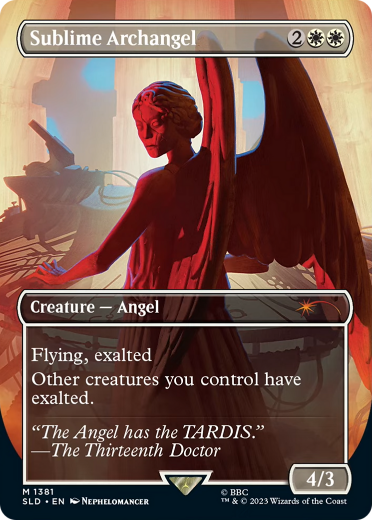Sublime Archangel (SLD-1381) - Secret Lair Drop (Borderless) - Premium MTG Single from Wizards of the Coast - Just $1.13! Shop now at Game Crave Tournament Store