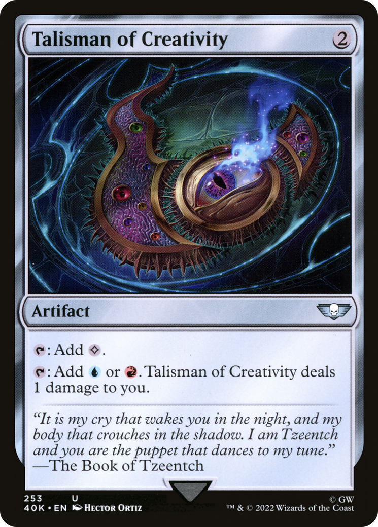 Talisman of Creativity (40K-253) - Warhammer 40,000 Commander - Premium MTG Single from Wizards of the Coast - Just $0.45! Shop now at Game Crave Tournament Store