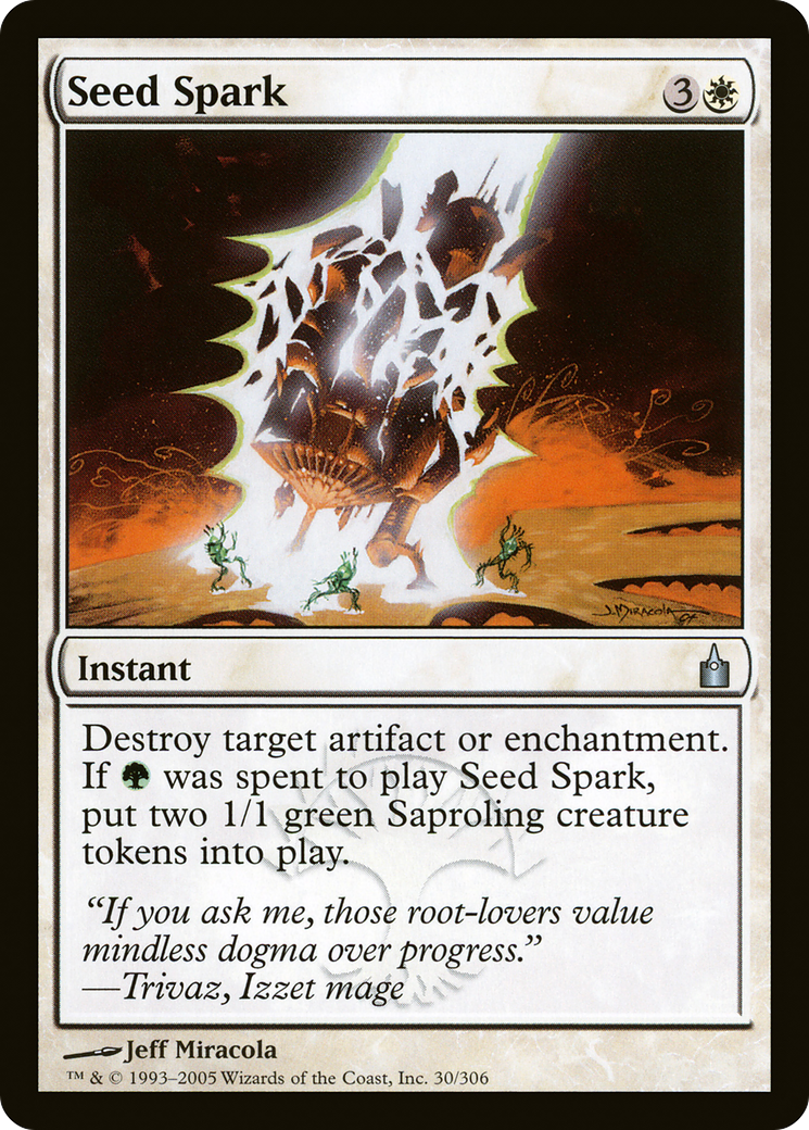 Seed Spark (RAV-030) - Ravnica: City of Guilds - Premium MTG Single from Wizards of the Coast - Just $0.08! Shop now at Game Crave Tournament Store