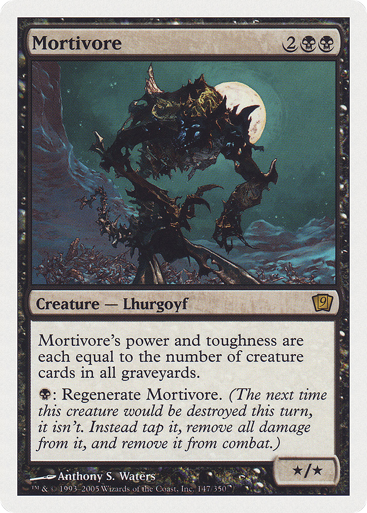 Mortivore (9ED-147) - Ninth Edition - Premium MTG Single from Wizards of the Coast - Just $0.13! Shop now at Game Crave Tournament Store