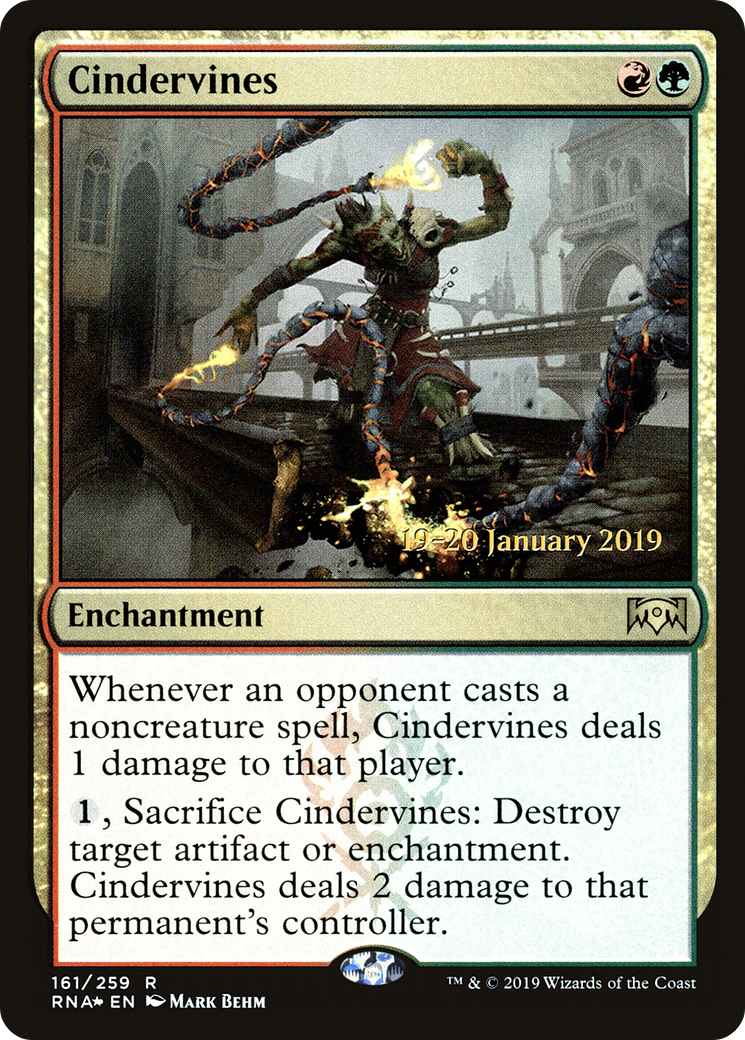 Cindervines (PRNA-161S) - Ravnica Allegiance Promos Foil - Premium MTG Single from Wizards of the Coast - Just $0.17! Shop now at Game Crave Tournament Store
