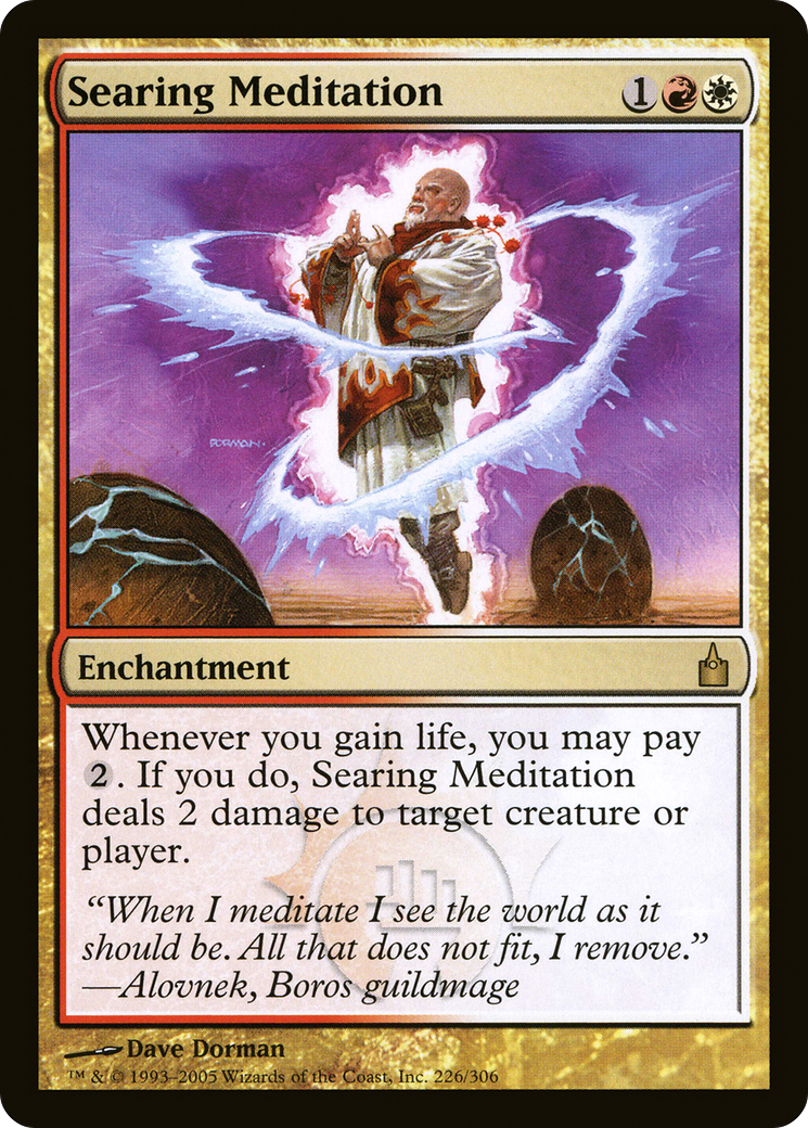 Searing Meditation (RAV-226) - Ravnica: City of Guilds - Premium MTG Single from Wizards of the Coast - Just $0.08! Shop now at Game Crave Tournament Store