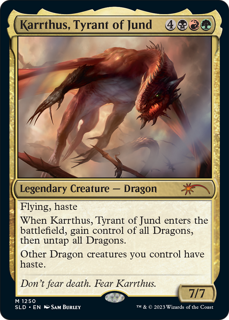 Karrthus, Tyrant of Jund (SLD-1250) - Secret Lair Drop - Premium MTG Single from Wizards of the Coast - Just $12.58! Shop now at Game Crave Tournament Store