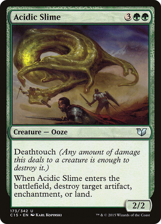 Acidic Slime (C15-173) - Commander 2015 - Premium MTG Single from Wizards of the Coast - Just $0.08! Shop now at Game Crave Tournament Store