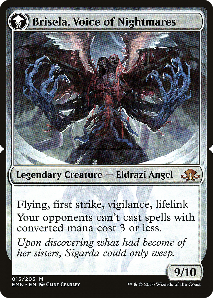 Brisela, Voice of Nightmares (PEMN-15BS) - Eldritch Moon Promos: (mooneldrazidfc) Foil - Premium MTG Single from Wizards of the Coast - Just $0! Shop now at Game Crave Tournament Store