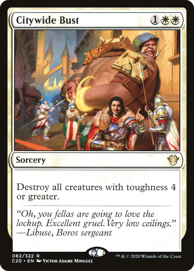 Citywide Bust (C20-082) - Commander 2020 - Premium MTG Single from Wizards of the Coast - Just $0.08! Shop now at Game Crave Tournament Store