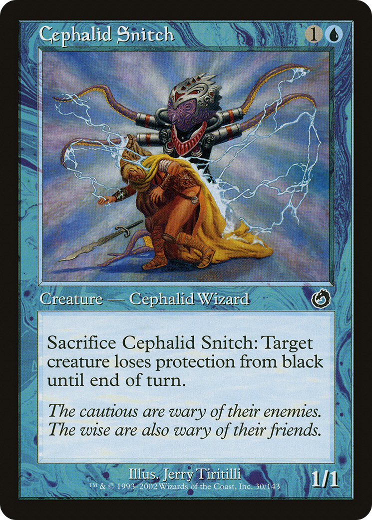 Cephalid Snitch (TOR-030) - Torment Foil - Premium MTG Single from Wizards of the Coast - Just $0.55! Shop now at Game Crave Tournament Store