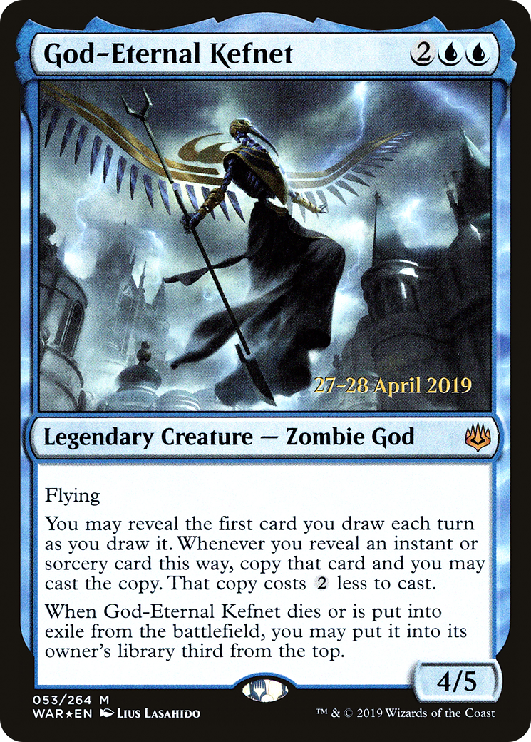 God-Eternal Kefnet (PWAR-53S) - War of the Spark Promos Foil - Premium MTG Single from Wizards of the Coast - Just $1.47! Shop now at Game Crave Tournament Store