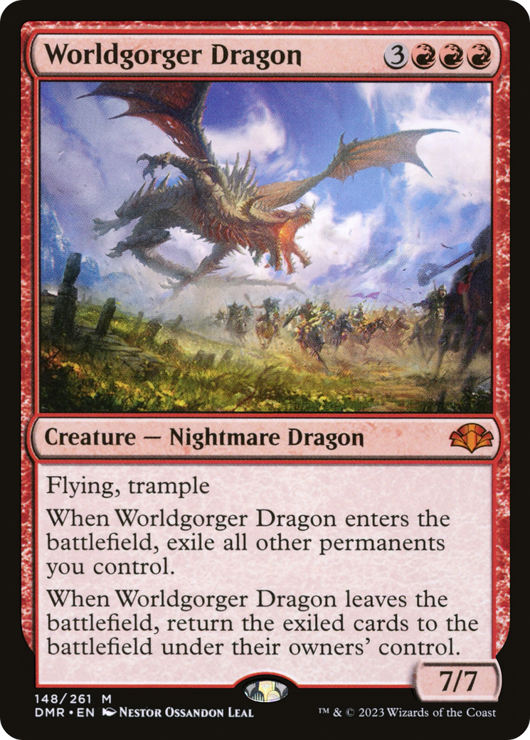 Worldgorger Dragon (DMR-148) - Dominaria Remastered Foil - Premium MTG Single from Wizards of the Coast - Just $0.35! Shop now at Game Crave Tournament Store