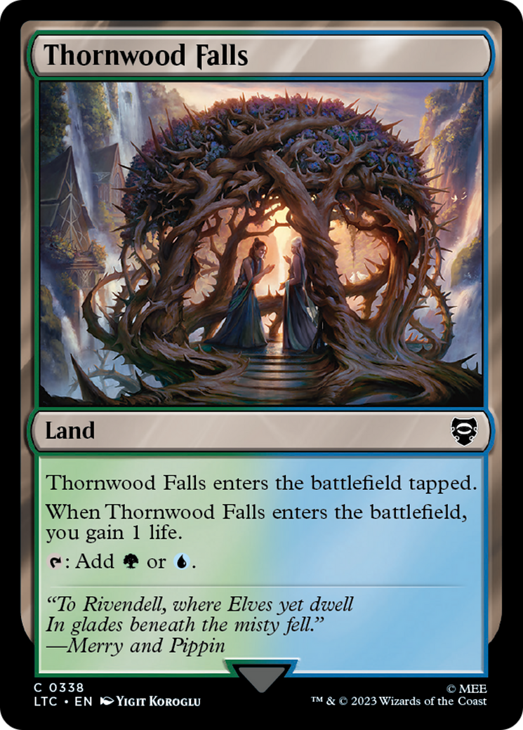 Thornwood Falls (LTC-338) - Tales of Middle-earth Commander - Premium MTG Single from Wizards of the Coast - Just $0.08! Shop now at Game Crave Tournament Store
