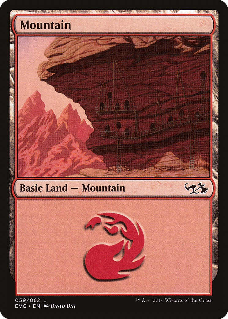 Mountain (EVG-059) - Duel Decks Anthology: Elves vs. Goblins - Premium MTG Single from Wizards of the Coast - Just $0.53! Shop now at Game Crave Tournament Store