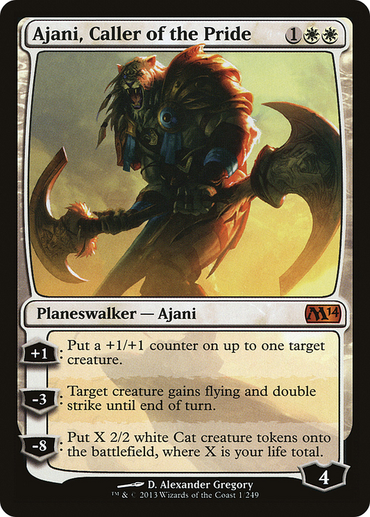 Ajani, Caller of the Pride (M14-001) - Magic 2014 - Premium MTG Single from Wizards of the Coast - Just $1.40! Shop now at Game Crave Tournament Store