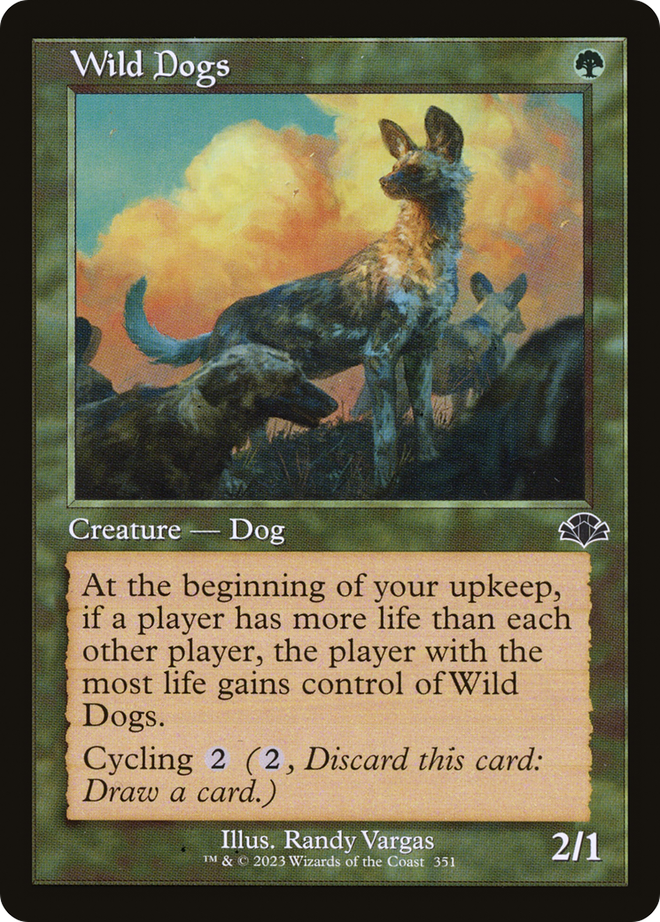 Wild Dogs (DMR-351) - Dominaria Remastered Foil - Premium MTG Single from Wizards of the Coast - Just $0.08! Shop now at Game Crave Tournament Store