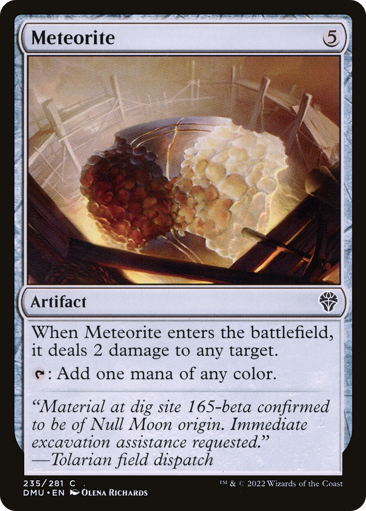Meteorite (DMU-235) - Dominaria United Foil - Premium MTG Single from Wizards of the Coast - Just $0.25! Shop now at Game Crave Tournament Store