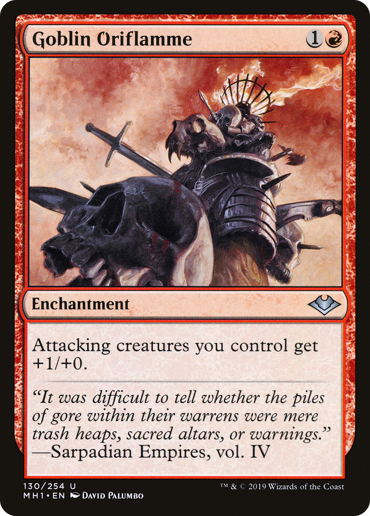 Goblin Oriflamme (MH1-130) - Modern Horizons Foil - Premium MTG Single from Wizards of the Coast - Just $0.09! Shop now at Game Crave Tournament Store