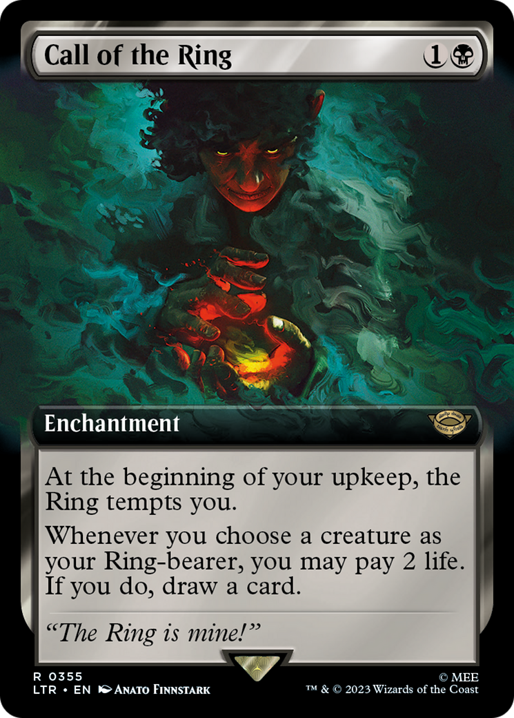 Call of the Ring (LTR-355) - The Lord of the Rings: Tales of Middle-earth: (Extended Art) Foil - Premium MTG Single from Wizards of the Coast - Just $3.61! Shop now at Game Crave Tournament Store