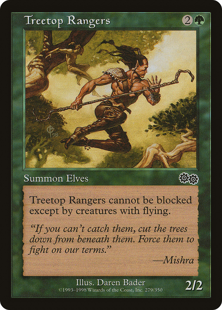 Treetop Rangers (USG-279) - Urza's Saga - Premium MTG Single from Wizards of the Coast - Just $0.08! Shop now at Game Crave Tournament Store