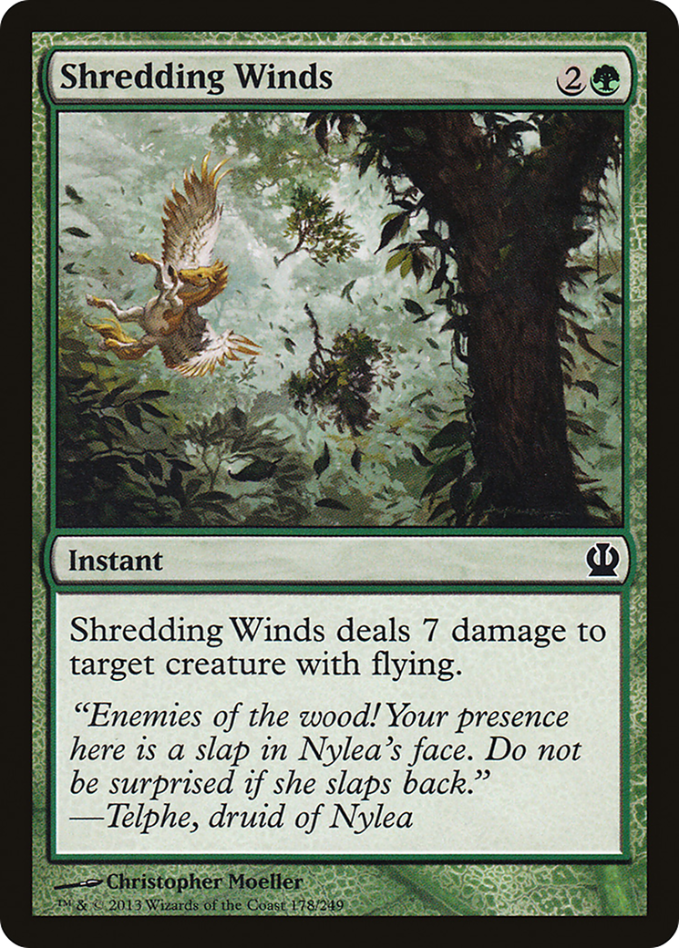 Shredding Winds (THS-178) - Theros - Premium MTG Single from Wizards of the Coast - Just $0.08! Shop now at Game Crave Tournament Store