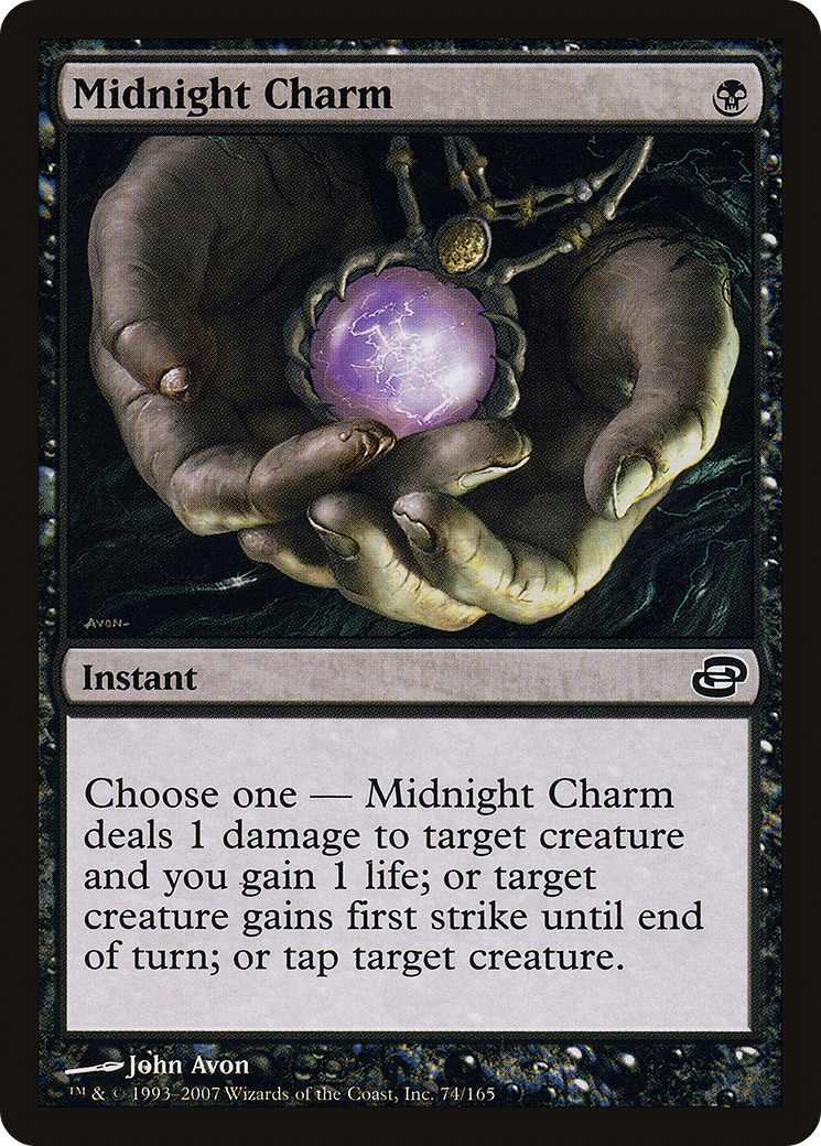 Midnight Charm (PLC-074) - Planar Chaos - Premium MTG Single from Wizards of the Coast - Just $0.08! Shop now at Game Crave Tournament Store