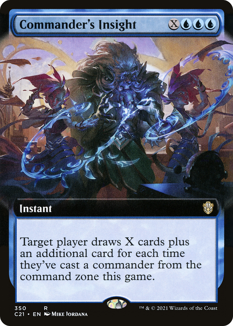Commander's Insight (C21-350) - Commander 2021: (Extended Art) - Premium MTG Single from Wizards of the Coast - Just $0.15! Shop now at Game Crave Tournament Store