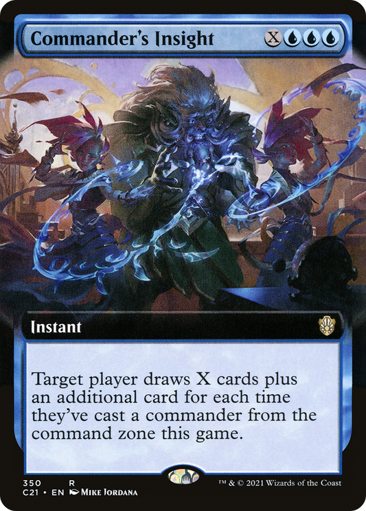 Commander's Insight (C21-350) - Commander 2021: (Extended Art) - Premium MTG Single from Wizards of the Coast - Just $0.15! Shop now at Game Crave Tournament Store