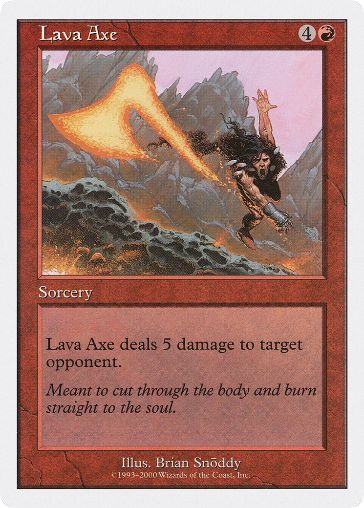 Lava Axe (S00-031) - Starter 2000 - Premium MTG Single from Wizards of the Coast - Just $0.09! Shop now at Game Crave Tournament Store
