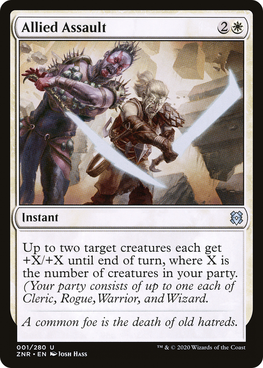 Allied Assault (ZNR-001) - Zendikar Rising - Premium MTG Single from Wizards of the Coast - Just $0.08! Shop now at Game Crave Tournament Store