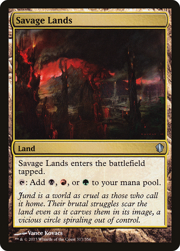 Savage Lands (C13-317) - Commander 2013 - Premium MTG Single from Wizards of the Coast - Just $0.46! Shop now at Game Crave Tournament Store