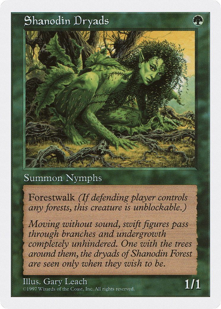 Shanodin Dryads (5ED-325) - Fifth Edition - Premium MTG Single from Wizards of the Coast - Just $0.08! Shop now at Game Crave Tournament Store