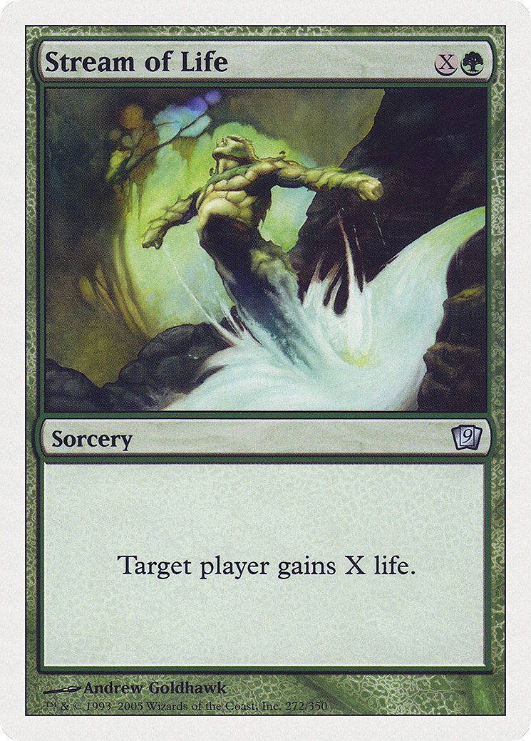 Stream of Life (9ED-272) - Ninth Edition - Premium MTG Single from Wizards of the Coast - Just $0.25! Shop now at Game Crave Tournament Store