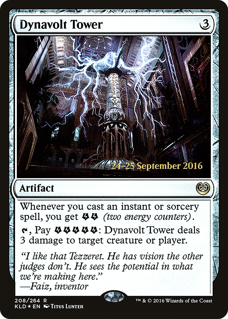 Dynavolt Tower (PKLD-208S) - Kaladesh Promos Foil - Premium MTG Single from Wizards of the Coast - Just $1.54! Shop now at Game Crave Tournament Store