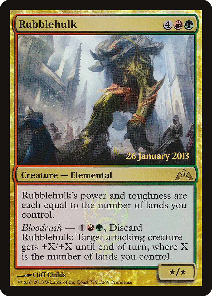 Rubblehulk (PGTC-191★) - Gatecrash Promos Foil - Premium MTG Single from Wizards of the Coast - Just $0.10! Shop now at Game Crave Tournament Store
